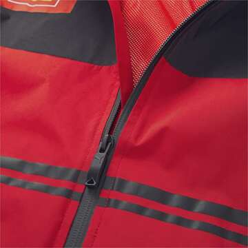 Ferrari Scuderia Official Formula 1 Merchandise - 2022 Team Rain Jacket - Red - Size S