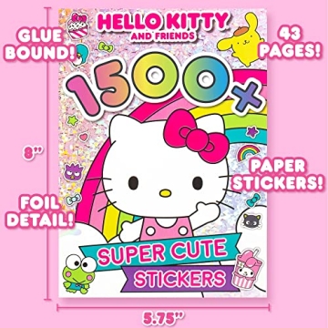Hello Kitty Sticker Book 1500+ Kawaii Stickers for All Ages