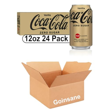 Delicious Coke Zero Vanilla - Calorie-Free Soda Pack of 2