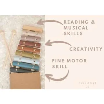 Engaging Colorful Xylophone for Kids with Songbook