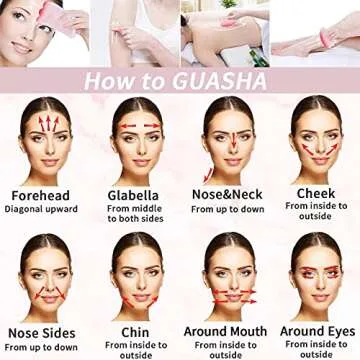 Gua Sha Facial Tools, 100% Authentic & Genuine Rose Quartz Gua Sha Tool，Asian Beauty Tool for Spa Acupuncture Therapy Trigger Point Treatment,Facial Microcirculation Massage Tool
