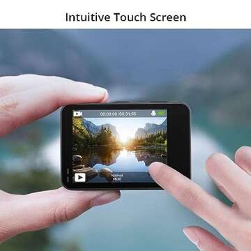 AKASO Brave 7 LE 4K30FPS 20MP WiFi Action Camera with Touch Screen EIS 2.0 Zoom Remote Control 131 Feet Underwater Camera with 2X 1350mAh Batteries Support External Microphone Vlog Camera