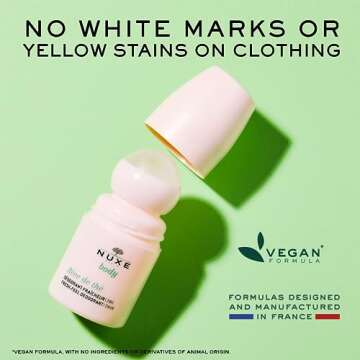 NUXE Aluminum Free Antiperspirant Deodorant Rêve de Thé. Natural 24-Hour Odor & Sweat Protection for Women, 1.6 Fl Oz