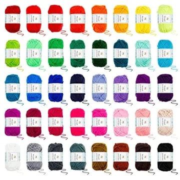 113 Piece Crochet Kit with Yarn Set for Creative Projects