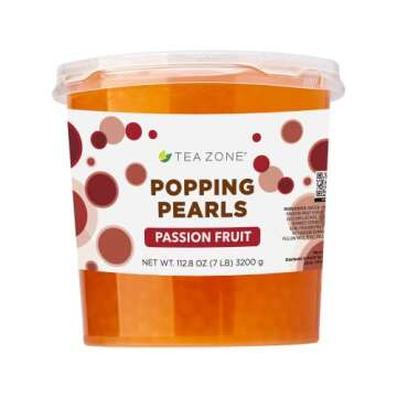 Tea Zone 7 lb Passion Fruit Popping Pearls