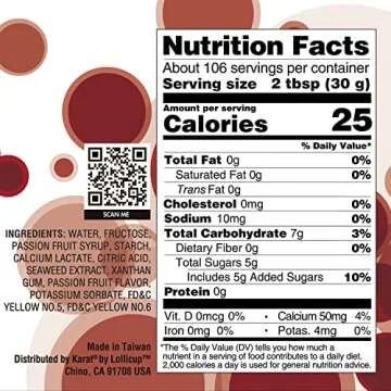 Tea Zone 7 lb Passion Fruit Popping Pearls