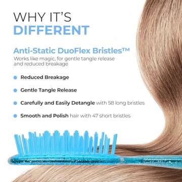 FHI Heat UNbrush Mini Detangler Brush for Effortless Hair Care