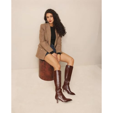 Stylish MUCCCUTE Knee High Boots for Women in Brown