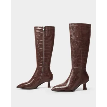 Stylish MUCCCUTE Knee High Boots for Women in Brown