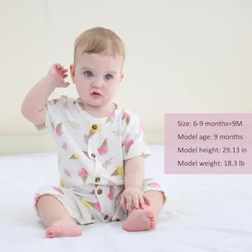 Ruliby Baby Boy Romper - Cute Cartoon Bodysuit for Infants