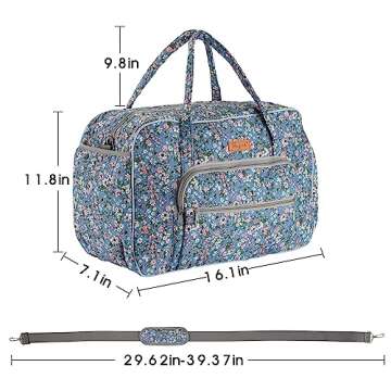 Hanfetch Yarn Storage Organizer, Knitting Crossbody Bag, Large Crochet Bag Tote Gift Yarn Holder Cas...