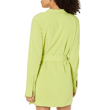 Stylish Lime Wrap Dress by @paige_desorbo for Women