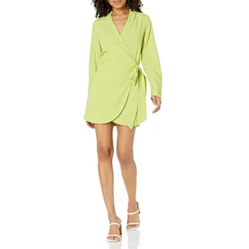 Stylish Lime Wrap Dress by @paige_desorbo for Women