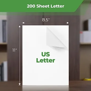 MUNBYN Thermal Printer Paper 8.5 x 11 Inch 200 Sheets