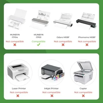 MUNBYN Thermal Printer Paper 8.5 x 11 Inch 200 Sheets