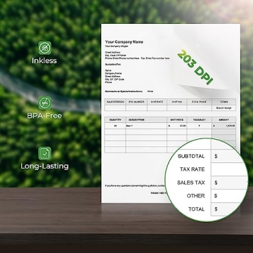 MUNBYN Thermal Printer Paper 8.5 x 11 Inch 200 Sheets