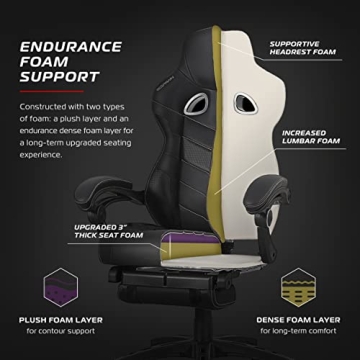 RESPAWN 110 Gaming Chair with Footrest - Ergonomic Design