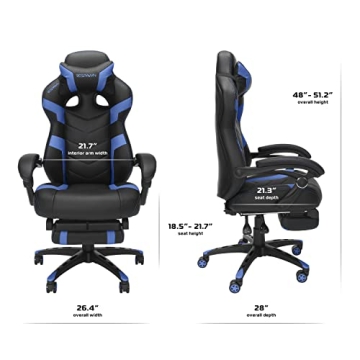 RESPAWN 110 Gaming Chair with Footrest - Ergonomic Design