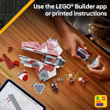 LEGO Star Wars Ahsoka's Jedi Interceptor Building Toy for Kids