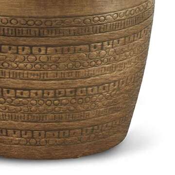 SIMPLIHOME Johnsen Boho 15 Inch Wide Metal Large Accent Side Table in Antique Gold, Fully Assembled, For the Living Room and Bedroom