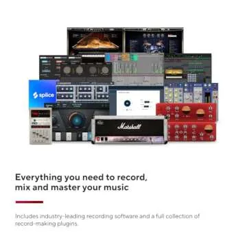 Focusrite Scarlett 2i2 4th Gen USB Audio Interface for Recording, Songwriting, Streaming and Podcasting — High-Fidelity, Studio Quality Recording, and All the Software You Need to Record (Renewed)