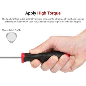 TEKTON High-Torque Screwdriver Set (S1-S3) | Durable & Ergonomic 3-Piece Set Made in USA