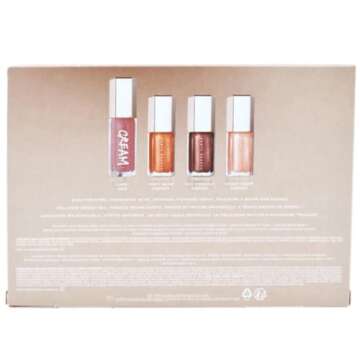 Fenty Skin Fenty Glossy Posse Fantasy 4Sum Gloss Bomb Set - Candy Milk, Fenty Glow Fantasy, Hot Chocolate Fantasy, Champ Stamp Fantasy 4 Piece Set