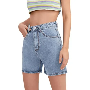 High Waist Denim Shorts for Women - Stylish Casual Summer Choice