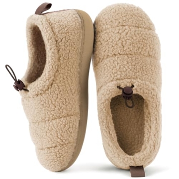 RockDove Women's Cozy Sherpa Fleece Camper Moc Slippers