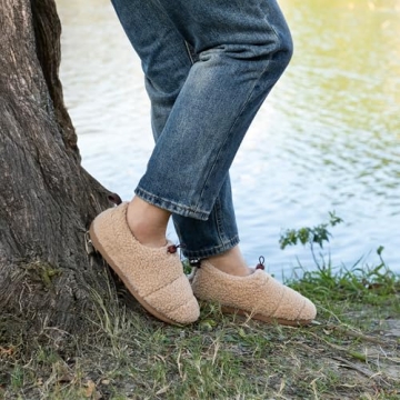 RockDove Women's Cozy Sherpa Fleece Camper Moc Slippers