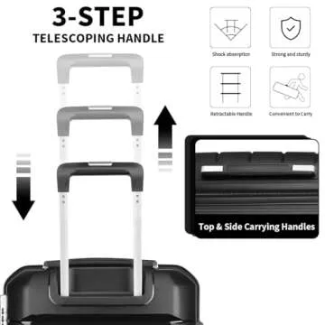 Somago Lightweight Hardside Luggage Set with TSA Lock