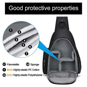 CADeN Camera Bag Backpack with Tripod Holder