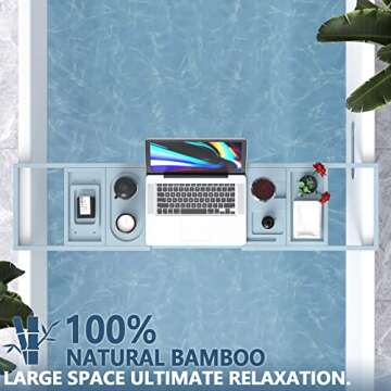 Premium Bathtub Tray Caddy for Luxurious Bathing