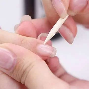 100 Pcs Nail Art Pedicure Tools, 50 Pcs Mini Nail Files Double Sided Fingernail Files Emery Boards and 50 Pcs Nail Cuticle Sticks Orange Sticks for Nails