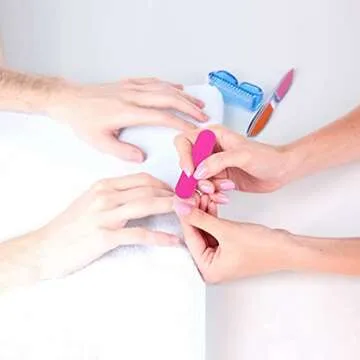 100 Pcs Nail Art Pedicure Tools, 50 Pcs Mini Nail Files Double Sided Fingernail Files Emery Boards and 50 Pcs Nail Cuticle Sticks Orange Sticks for Nails