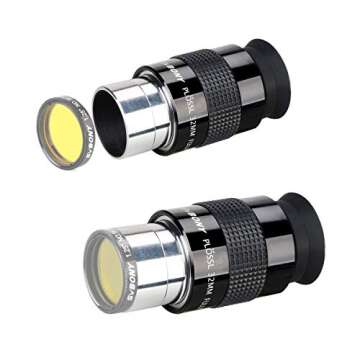 SVBONY SV131 Eyepiece 32mm 1.25 Inch Plossl Telescope Eyepiece Telescope Accessory Standard 1.25 inch Filter Threaded for Telescope