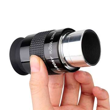 SVBONY SV131 Eyepiece 32mm 1.25 Inch Plossl Telescope Eyepiece Telescope Accessory Standard 1.25 inch Filter Threaded for Telescope