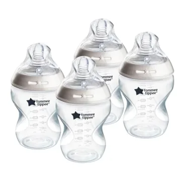 Tommee Tippee Natural Start Anti-Colic Baby Bottles - 9oz, Slow-Flow Breast-Like Nipple for Natural ...