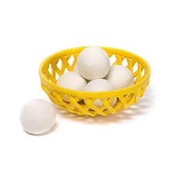 Pure Homemaker Wool Dryer Balls - Natural Fabric Softener, Reusable Handmade Nontoxic Hypoallergenic...