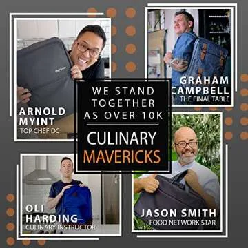 Chef Knife Bag Backpack with 40+ Pockets for Chefs