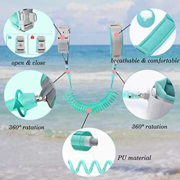 JIANBAO Dinosaur Toddler Backpacks with Leashes Anti Lost Wrist Link for 3 to 5 Years Kids Girls Boys Safety (Dinosaur, Black)