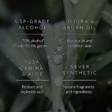 Noshinku Spice (Sweet Orange + Bay Leaf) Refillable Pocket Hand Sanitizer 3-Pack | Organic Antibacterial Sanitizing Mist with Moisturizing Botanical Oils | Kills 99.9% of Germs | Travel Size