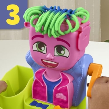 Play-Doh Hair Salon Playset with 6 Cans - Fun for Kids