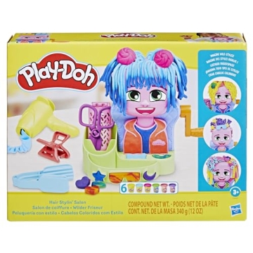 Play-Doh Hair Salon Playset with 6 Cans - Fun for Kids