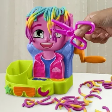 Play-Doh Hair Salon Playset with 6 Cans - Fun for Kids