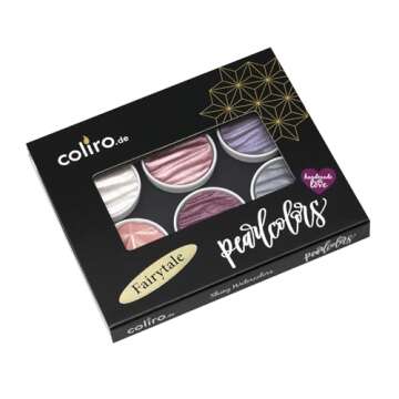 COLIRO Mica Pearl Watercolor Paint Set M760 Fairytale 6 Colors