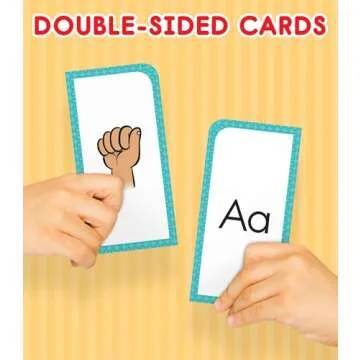 Carson Dellosa 104 American Sign Language Flash Cards for Kids, Toddlers and Beginners, ASL Flash Cards for Kids, ASL Cards for Beginners Covering 122 ASL Signs, Learn Sign Language for Beginners