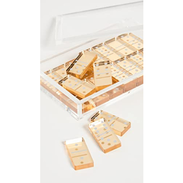 Tizo Gold Domino Set - Elegant Game Night Essential