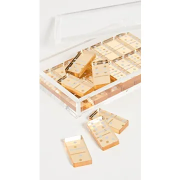 Tizo Gold Domino Set - Elegant Game Night Essential