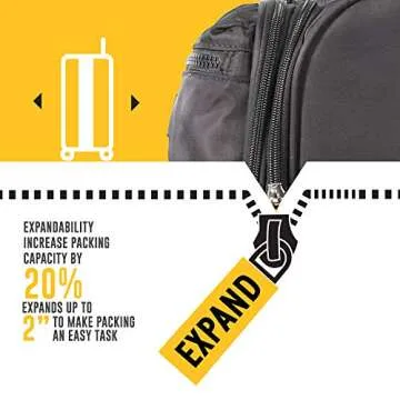 Lucas Ultra Lightweight 20 Inch Expandable Carry On Luggage